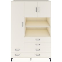 Kronos Dolap 8 Raflı 6 Çekmeceli 3 Kapaklı 132x59x195 Aytaşı-aytaşı/aytaşı Aytası/aytası