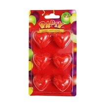 Kalpli Mum 6 Adet Kırmızı