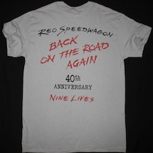 Tarzsokak Reo Speedwagon Nıne Lıves 40 Th Annıversary New Gravel T-shırt Beyaz