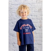Zeyland Erkek Çocuk Baskılı T-shirt - Lacivert Lacivert