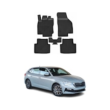 Skoda Scala 2019-2026 Uyumlu 4d Havuzlu Paspas Kauçuk Siyah 5 Parça