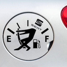 Seat Yakıt Deposu Kapağı Oto Araba Sticker Çıkartma