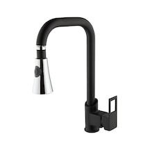 Vilas Diamond Lüks Siyah Fonksiyonlu Başlık Mutfak Eviye Bataryası