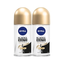 Kadın Roll On Deodorant Black&white Invisible İpeksi Pürüzsüzlük,48saat Koruma 50mlx2