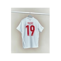 Türkiye Euro 2024 Futbol Şampiyonası Kenan Yıldız Forması Beyaz Çok Renkli