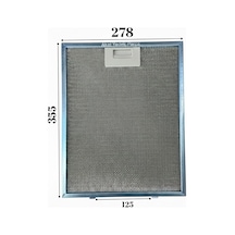 Eminçelik İle Uyumlu Davlumbaz 27,8x35,5 Cm Arka Ara 12,5 Cm Aspiratör Filtre