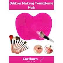 Özel Üretim Pratik Yıkanabilir Kurutulabilir Silikon Makyaj Fırçası Süngeri Temizleme Matı Aparatı