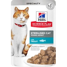 Hill's Gravy Alabalıklı Pouch Kısırlaştırılmış Yetişkin Kedi Maması 85 G