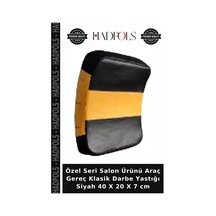 Özel Seri Salon Ürünü Araç Gereç Klasik Darbe Yastığı Siyah 40 X 20 X 7 Cm