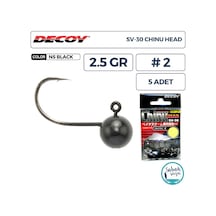 Decoy Jh Sv-30 Chinu Jighead 2.5gr 2 Siyah 5 Adet