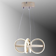 Tt003-fsr Tt Ayd. 3renkışık Sarmal Fransız Sarı Kaplama Led Avize Rose Gold