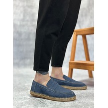 Ba0359 Boa Doğal Deri Tozu Bağcıksız Kauçuk El Yapımı Espadril Taban Mavi Renk Erkek Ayakkabı Mavi Ba0359 Boa Doğal Deri Tozu Bağcıksız Kauçuk El Yapımı Espadril Taban Mavi Renk Erkek Ayakkabı Mavi