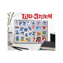 Ms Major Selection Lilo & Stitch Sticker Telefon Laptop Notebook Tablet Defter Matara Sticker Etiket Abanoz