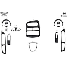 Renault Clio 4 Piano Black Kaplama 2012 16 Parça-siyah Karbon Siyah Karbon