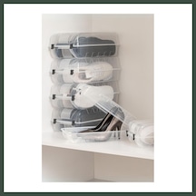 Bezos 6 Lı Ayakkabı Kutusu Bayan & Ayakkabılık Organizeri 20x37x13 Cm Nhr Çok Renkli