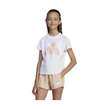 Adidas Jg Flwr T Whıte Beyaz Kız Çocuk Kısa Kol T-shirt 000000000102231612 Beyaz