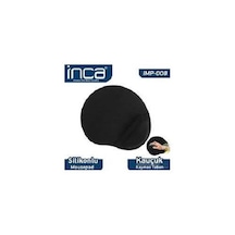 Inca Imps-008 Sılıcone Siyah Mouse Pad (Kaymaz Taban)