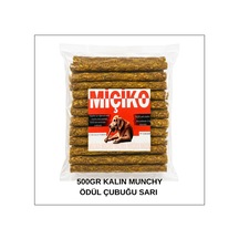 Köpekler İçin Xxl Kalın Munchy Ödül Çubuğu 500gr Sarı
