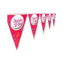 Pembe Bride To Be Bekarlığa Veda Yazılı 2m Flama