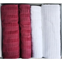 Land Beyaz-pembe Best Set Hamam Takımı Beyaz
