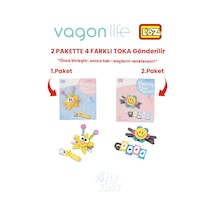 4'lü Saç Toka Seti Önce Birleştir,sonra Tak 2 Paket 4 Adet Gönderilir Yapı Toka Seti Ff 7116-7135