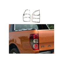Ford Ranger Uyumlu 2016 Sonrası Arka Stop Kaplama Abs Plastik Krom