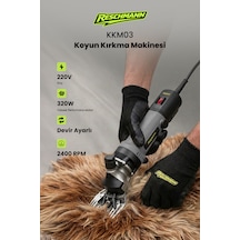 R-kkm03 Gri Profesyonel Koyun Kırkma Makinesi 320w - 2400 Rpm