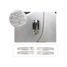 Opel Vivaro Uyumlu 2004-2014 Krom Kapı Kolu 4 Kapı Paslanmaz  Çelik