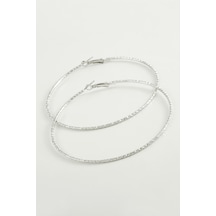 Burgulu - 53 - Baklava Metal Halka Küpe 8-9-10 Cm - Nazblsmm - 9 Cm çok renkli