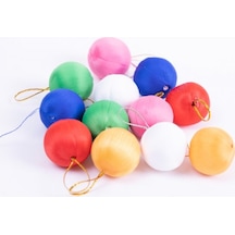 Strafor Renkli Karışık 6 Cm Top 6'lı - Yılbaşı Süsü