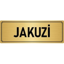 Metal Yönlendirme Levhası, Departman Kapı İsimliği Jakuzi 10x20 cm Altın Renk