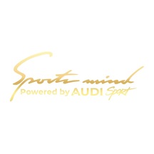 Sports Mind Audi Sports Sticker 17x17 Cm Gold