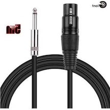 Profesyonel Xlr Mikrofon Kablosu: Ggiant 24awg 5m Gürültü Azaltmalı 1/4 Ts Mono