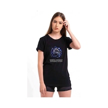 Mortal Combat Baskılı Siyah Kadın Tshirt