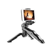 Modern Tasarım 3 Ayak Mini Kamera Ve Telefon Tripodu + Döner Başlık Telefon Tutucu Hafif Taşınabilir K555