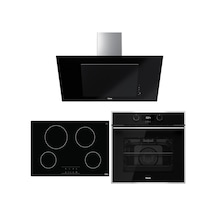 Teka HLB 840 SS - TB 770 - DVT 98660 TBS BK Siyah Ankastre Set