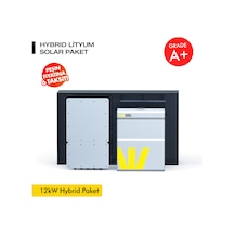 Werer Energy 12kW Hybrid Solar Paket - LiFePO4 Batarya/Inverter/Solar Panel