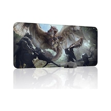 Monster Hunter: World Dikişli Kauçuk Oyuncu Mousepad V2 - 90x40 Xxl Gaming Mouse Pad