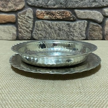 Kalaylı Bakır Beyran Tabağı Gümüş