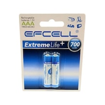 Efcell Aaa 1.2v 700ma Nimh Şarjlı İnce Kalem Pil