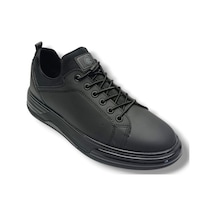 G-class 896-26 Mat Deri Anatomik Erkek Sneaker Siyah