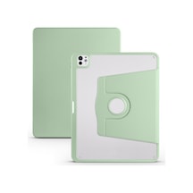 Apple Uyumlu iPad Pro 12.9 3./4./5./6. Nesil Kılıf Termik Kalem Bölmeli Dönebilen Standlı Kılıf 2018-2022