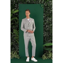 Efor C 642 Slim Fit Gri Spor Ceket Gri