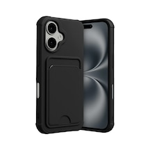 Apple Uyumlu iPhone 17 Uyumlu Kelvin Kartvizitli Silikon - Siyah