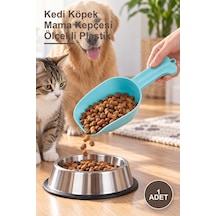1 Adet Kedi Köpek Mama Kepçesi Ölçekli Plastik