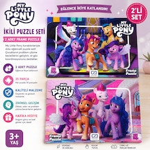 My Little Pony 2 Li Frame Puzzle Seti 35 Parça Çocuk Yapbozu