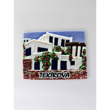 Tekirova Polyester Kabartmalı Magnet 7,5 X 5,5 Cm Dekoratif Hediyelik Buzdolabı Süsü Kod:1596