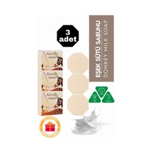 Keçi Sütü Özlü Taş Sabun 3'lü Eko Paket Peeling Etkili Ve Cilt Yatıştırıcı Bakım - 3x125 Gr