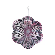 Suntek Yard Home Patio 22x33cm Için Wind Spinner 3d Paslanmaz