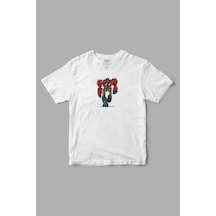"optimus Prime" Transformers Baskılı Tişört Beyaz